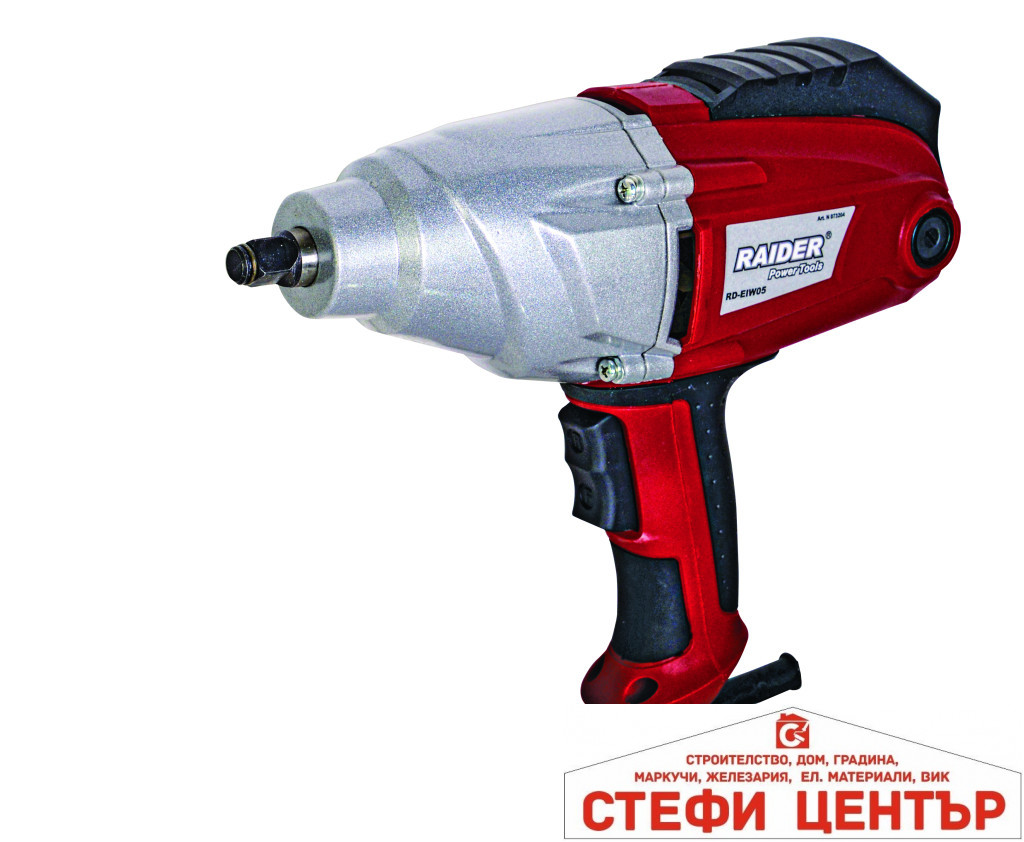 Гайковерт ударен 1/2" 1050W 500Nm LCD RAIDER RD-EIW05