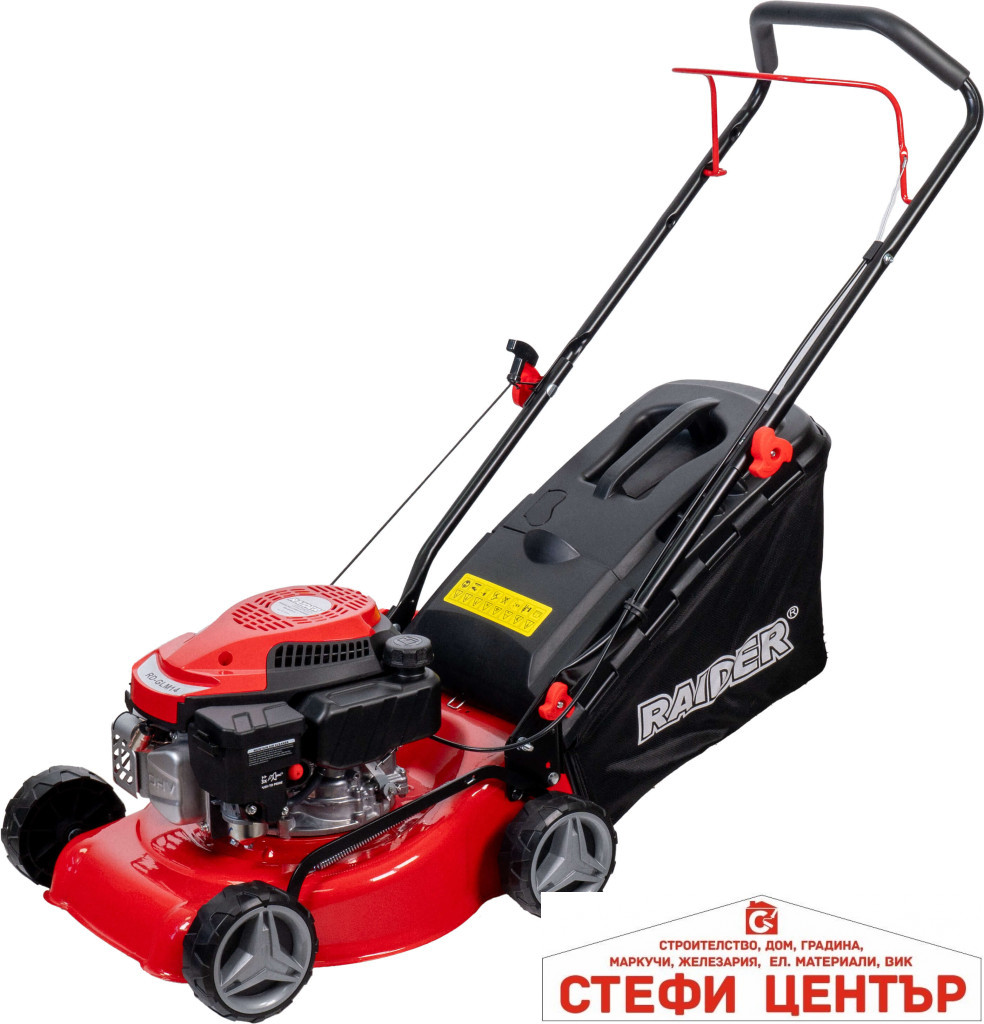 Косачка бензинова 127cc 2kW (2.7hp) 40cm 40L 900m2 RAIDER RD-GLM14 Косачка бензинова 127cc 2kW (2.7hp) 40cm 40L 900m2 RAIDER RD-GLM14