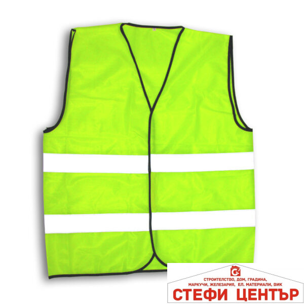 Жилетка светлоотражателна зелена TopStrong
