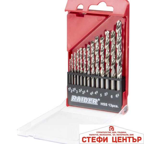 Свредла за метал 13бр. ø1.5-6.5mm HSS к-т