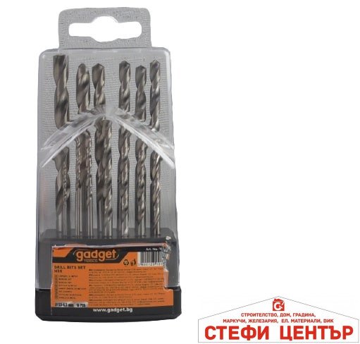 Свредла за метал 13бр ø1.5-6.5mm HSS к-т GADGET