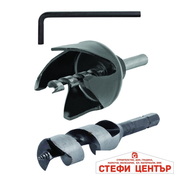 Боркорона ø54mm и свредло ø22mm за дърво к-т
