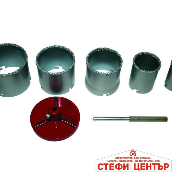 Боркорони за керамични плочки ø33-83mm 7 части к-т
