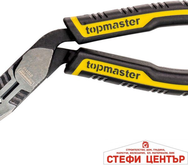 Клещи дългоусти с извита глава трето поколение 200 mm Topmaster Professional
