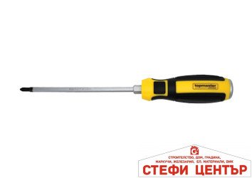 Отвертка кръст. шестгр. 6х150mm CR-V Topmaster Professional Отвертка кръст. шестгр. 6х150mm CR-V Topmaster Professional