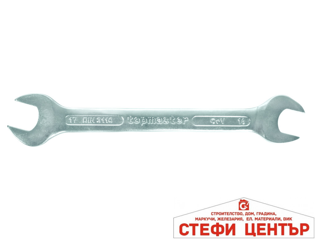 Ключ гаечен 8х 9mm CR-V Topmaster Professional DIN 3110 Ключ гаечен 8х 9mm CR-V Topmaster Professional DIN 3110