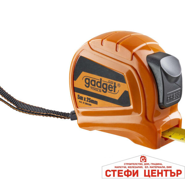 Ролетка пластмасова автостоп 5m x 25mm GADGET