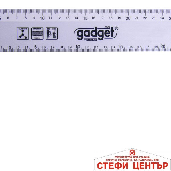 Ъгъл прав алуминиев 400mm GADGET