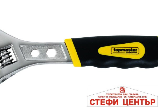 Френски ключ 150mm с двукомпонентна дръжка Topmaster Professional