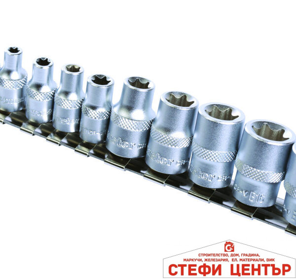 Вложки торкс 1/4"& 3/8" к-т 10бр CR-V Topmaster Professional