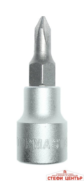 Вложка 1/4" с накр. кръстат PH0 CR-V Topmaster Professional