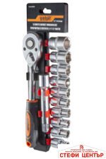 Тресчотка с вложки к-т 12 части 1/2" 10-24mm GADGET