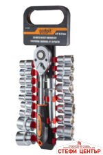 Тресчотка с вложки к-т 20 части 1/2" 8-27mm GADGET