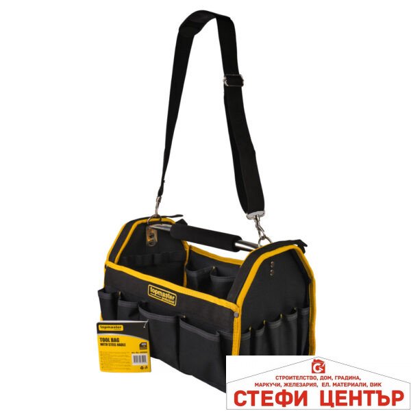 Чанта за инструменти със стоманена дръжка Topmaster Professional