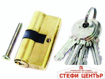 Патрон за брава 60mm с 6 ключа TopStrong