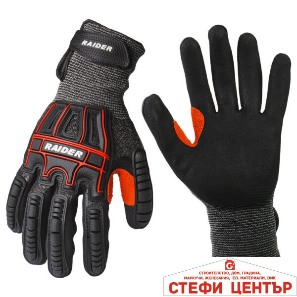 Ръкавици противоударни противосрезни Velcro размер 10 RDP