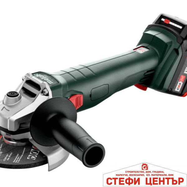 Ъглошлайф акум. 125mm METABO W 18 L 9-125 2X4.0AH
