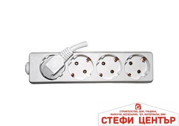 Разклонител 4 гнезда с кабел 3.0m х1.5mm2 MK