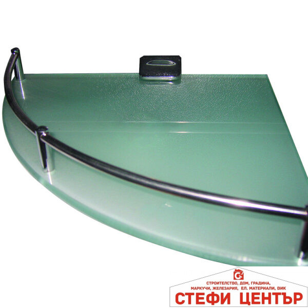 Етажерка за баня стъкл. ъглова 250mm TopChrome
