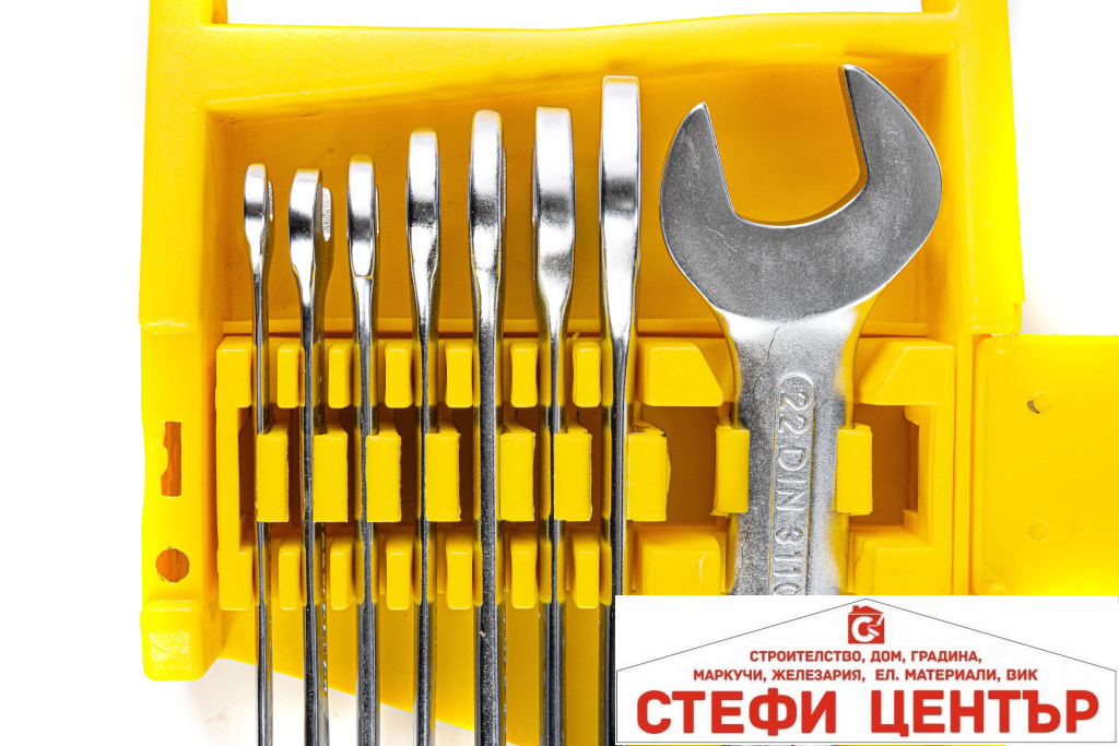 Ключ гаечен к-т 8бр 6-22mm CR-V PRESS Topmaster Professional - Image 2