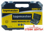 Гедоре 25 части 1/4" Topmaster Professional - Image 2