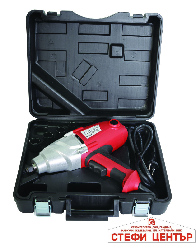 Гайковерт ударен 1/2" 1050W 500Nm LCD RAIDER RD-EIW05 - Image 3