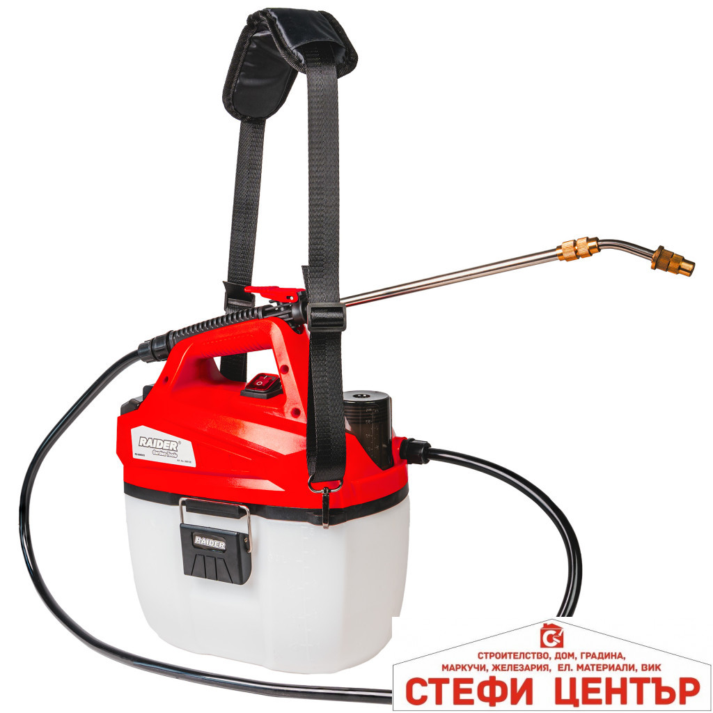 Пръскачка Li-ion 5L 12V 2Ah 3bar 1,6L/min RAIDER RD-BMD05 - Image 3