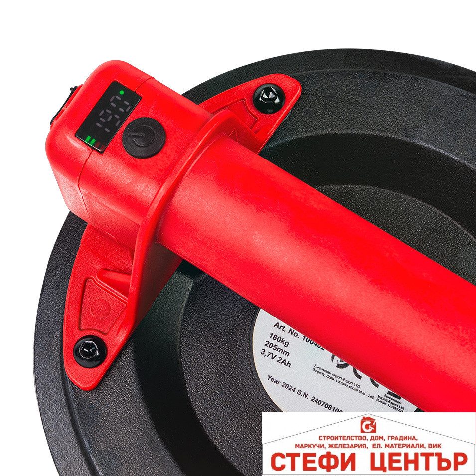 Вакуум за плочки 180kg 205mm 3,7V 2Ah куфар RAIDER RD-CSC01 - Image 3