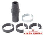 Предпазител за прахоулавяне за ъглошлайф 125mm с адаптери - Image 3