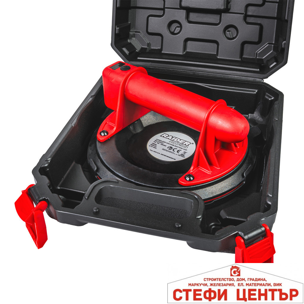 Вакуум за плочки 180kg 205mm 3,7V 2Ah куфар RAIDER RD-CSC01 - Image 4