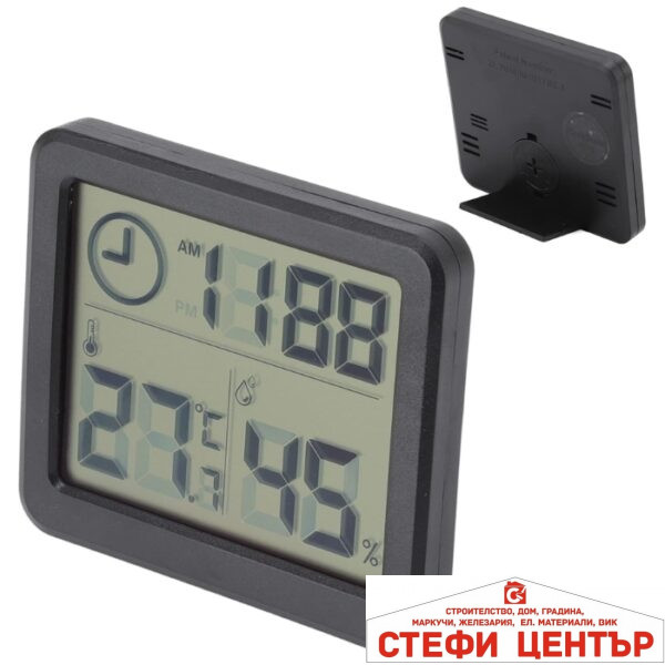 ЧАСОВНИК С ТЕРМОМЕТЪР И ХИДРОМЕТЪР PA1046