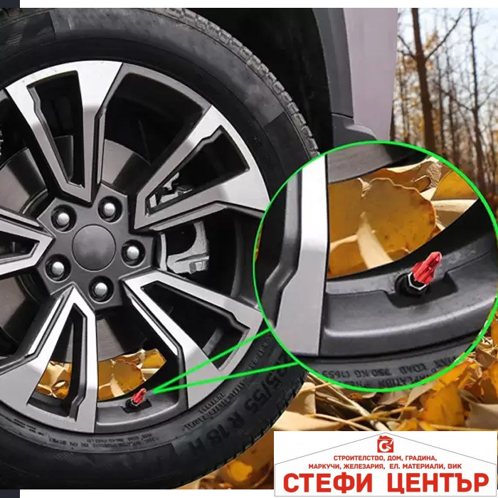 Капачета за вентил 4бр/к-т PA816 - сиви Капачета за вентил 4бр/к-т PA816 - сиви