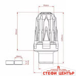 Краш тапа за мотоциклет PA852 Черна