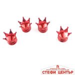 Капачета за вентил 4бр./к-т PA890 Корона - Червен - Image 2