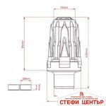 Краш тапа за мотоциклет PA852 Черна