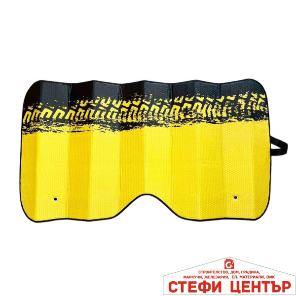 Сенник за предно стъкло - 140x70 195 - Жълт