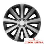Тасове за джанти 16'' Versaco Carbon Aviator - Silver / Black - Image 2