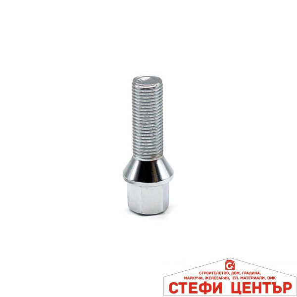 Болт за джанти конус (12мм x1.5мм х39мм)
