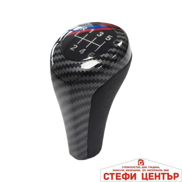 Топка за скоростен лост съвместима с BMW - 6 скорости - карбон