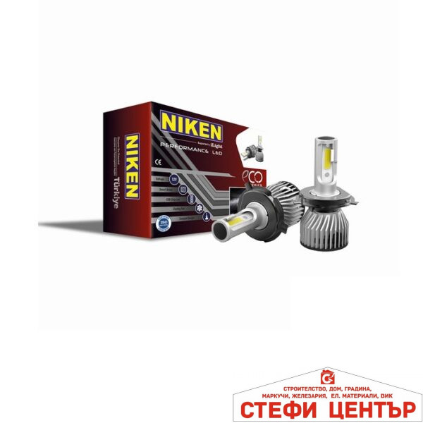 Диодни крушки NIKEN H4 ЕКО - 2бр/к-т