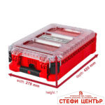 Куфар 420x278x131mm прозрачен капак IP65 RDP-MSS5 - Image 5