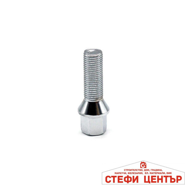 Болт за джанти конус (12мм x1.25мм х33мм)