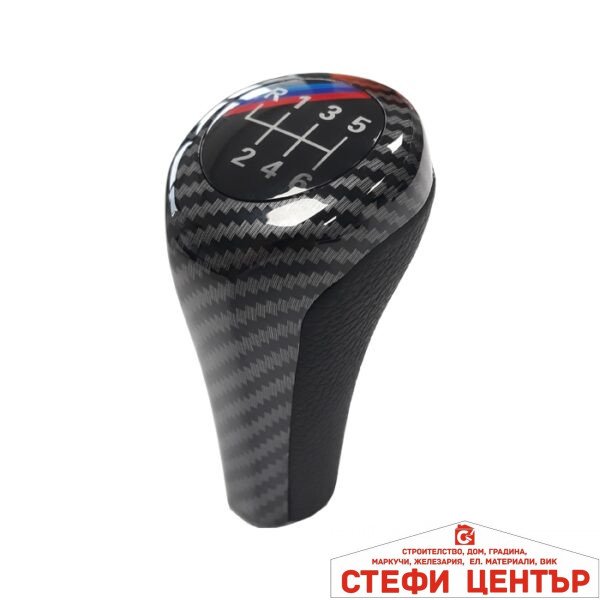 Топка за скоростен лост съвместима с BMW - 6 скорости - карбон