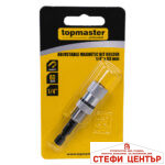 Удължение за накрайник 1/4"x 60mm с фиксатор CR-V Topmaster Professional - Image 2