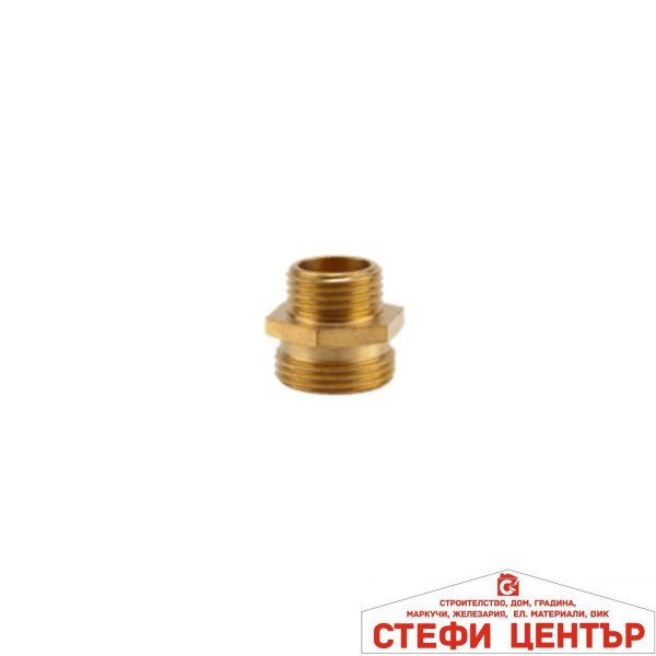 07262-20 GARDENA Месингов редуциращ нипел с резба 1/2" м.р. * 3/