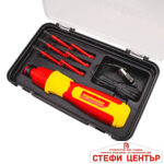 Акумулаторна отвертка VDE 1000V с накрайници TMP - Image 2