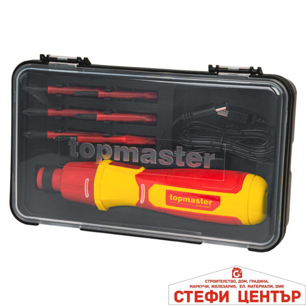 Акумулаторна отвертка VDE 1000V с накрайници TMP