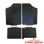 Гумени стелки универсални 2015-4бр/к-т - черни с червен кант - Image 2