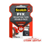 Двойнолепящо тиксо 3M Scotch FIX 19мм х 1.5м до 10кг Екстериор - Image 3