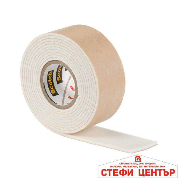 Двойнолепящо тиксо 3M Scotch FIX  19мм х 1.5м до 5кг за огледало
